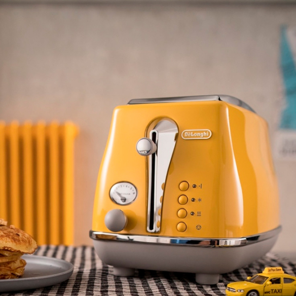 Toster DeLonghi CTOC 2103 Y Yellow 900 W, Numărul de grade de prăjire: 6 photo 5