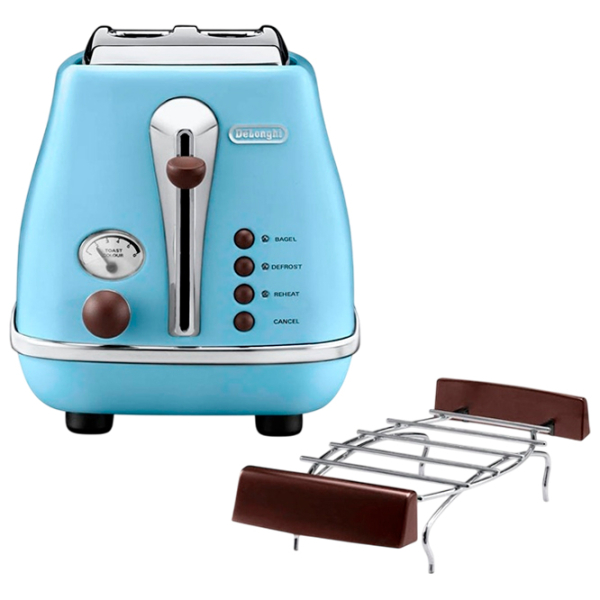 Toster DeLonghi CTOV 2103 AZ Sky Blue 900 W, Numărul de grade de prăjire: 6 photo 3