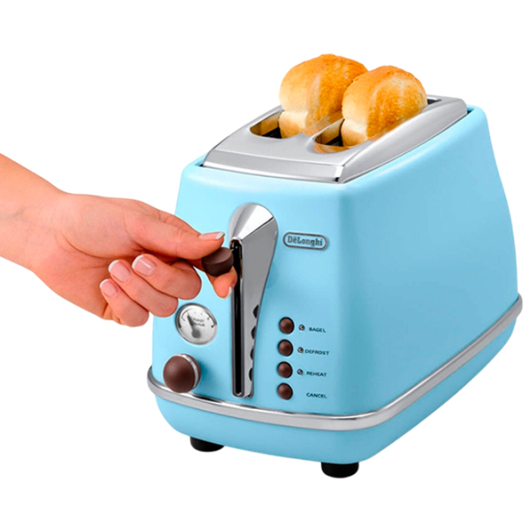 Toster DeLonghi CTOV 2103 AZ Sky Blue 900 W, Numărul de grade de prăjire: 6 photo 4