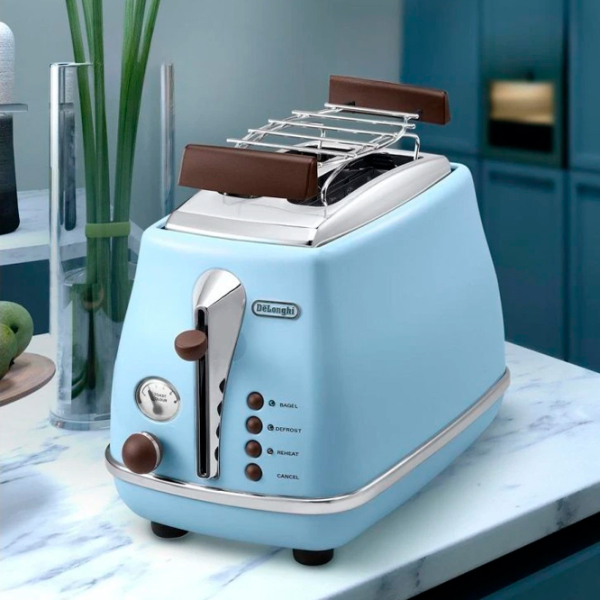 Toster DeLonghi CTOV 2103 AZ Sky Blue 900 W, Numărul de grade de prăjire: 6 photo 6
