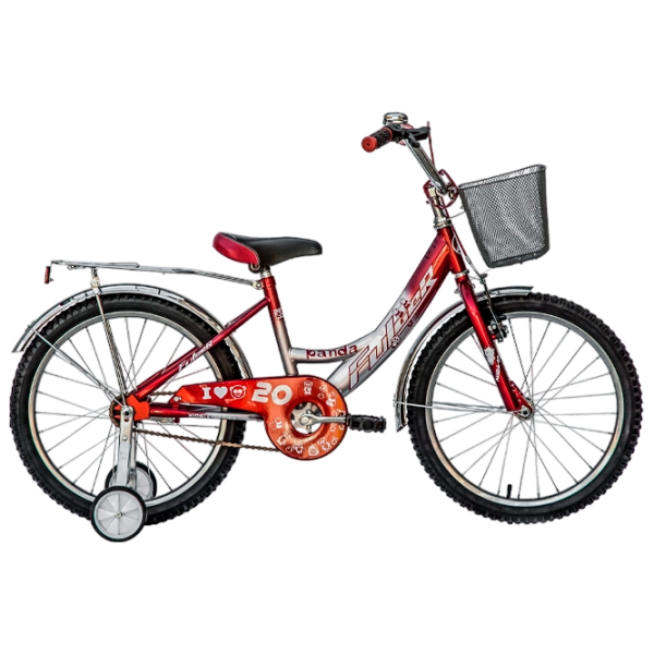 Bicicletă Fulger Panda 20" 11.6" Red Silver Oțel / Pentru copii photo 5