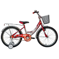 Bicicletă Fulger Panda 20" 11.6" Red Silver Oțel / Pentru copii