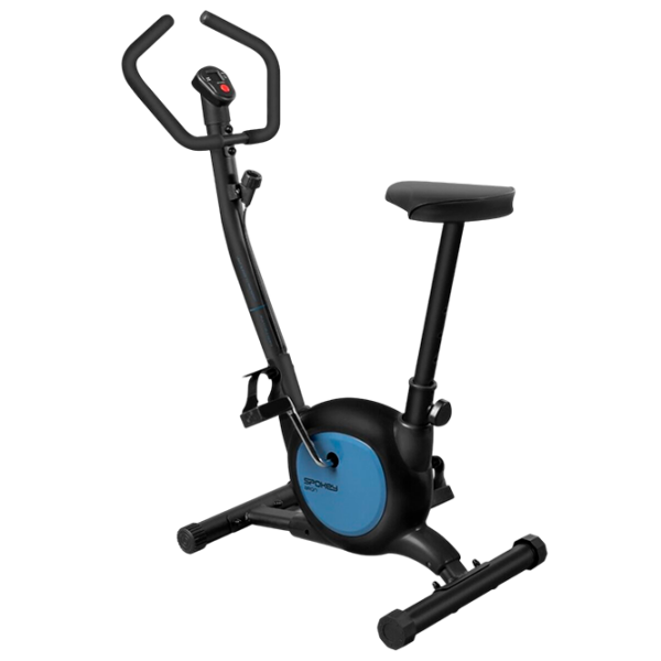 Bicicletă fitness Spokey Aron Black Blue , 100 kg photo 1