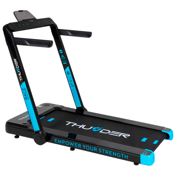 Bandă de alergat Thunder Race Black 130 kg, 14 km/h photo 1