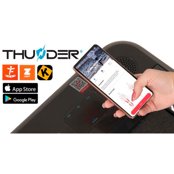 Bandă de alergat Thunder Race Black 130 kg, 14 km/h photo 9