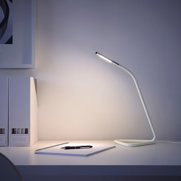 Lampă de masă Ikea Harte White Rețea photo 2