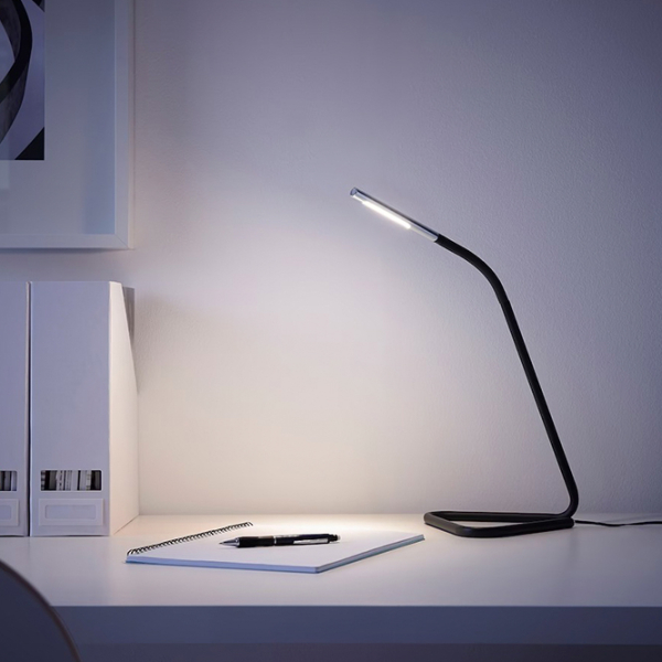 Lampă de masă Ikea Harte Black Rețea photo 2
