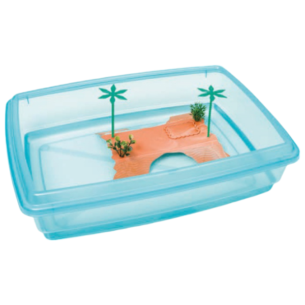 Acvariu Georplast Turtle tray Jumbo 10621 Transparent  photo 1