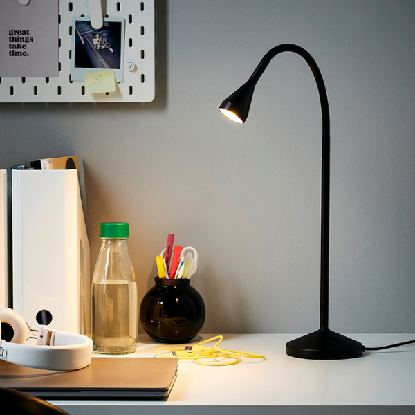 Lampă de masă Ikea Navlinge Black Rețea photo 2