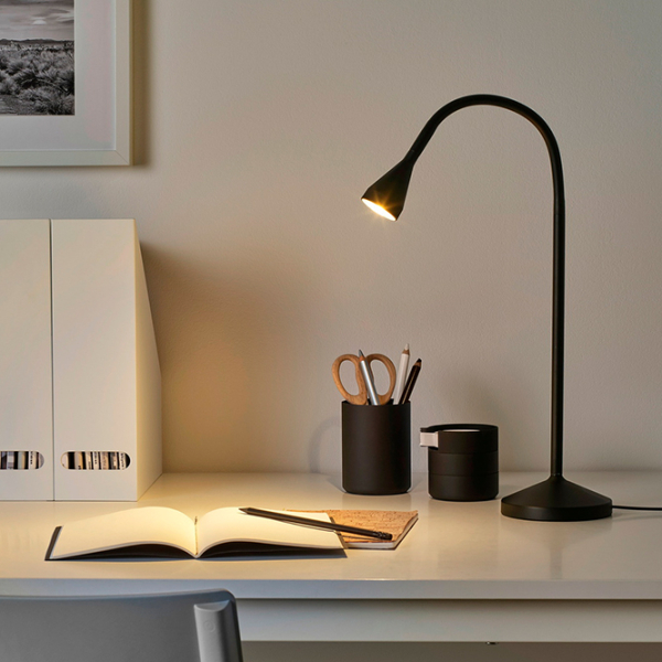 Lampă de masă Ikea Navlinge Black Rețea photo 3