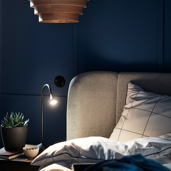 Lampă de masă Ikea Navlinge Black Rețea photo 4