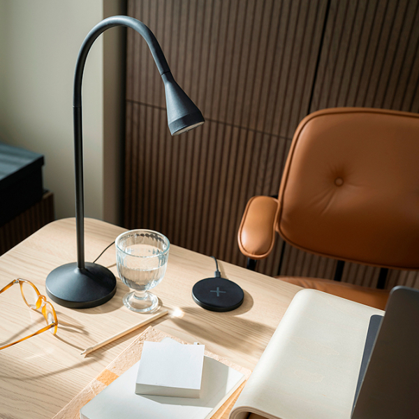 Lampă de masă Ikea Navlinge Black Rețea photo 6