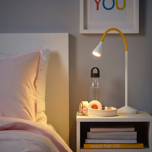 Lampă de masă Ikea Navlinge Yellow Rețea photo 2