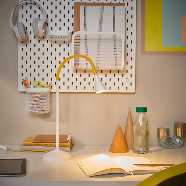 Lampă de masă Ikea Navlinge Yellow Rețea photo 3