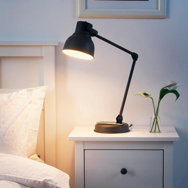 Нaстольная лампа Ikea Hektar Черный От сети photo 7