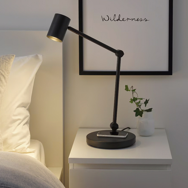 Настольная лампа Ikea Nymane Antracite От сети photo 3