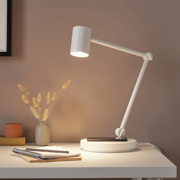 Настольная лампа Ikea Nymane Белый От сети photo 2