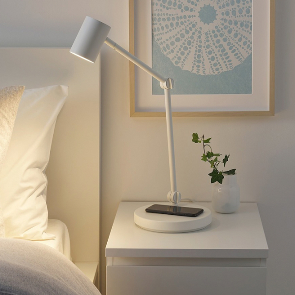 Настольная лампа Ikea Nymane Белый От сети photo 3