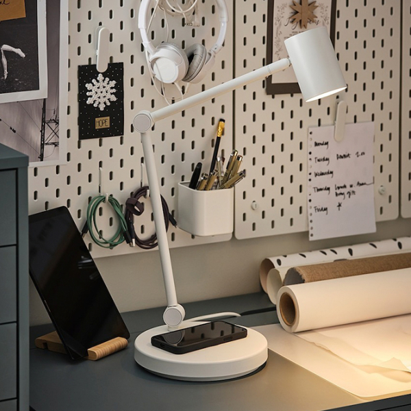 Настольная лампа Ikea Nymane Белый От сети photo 5