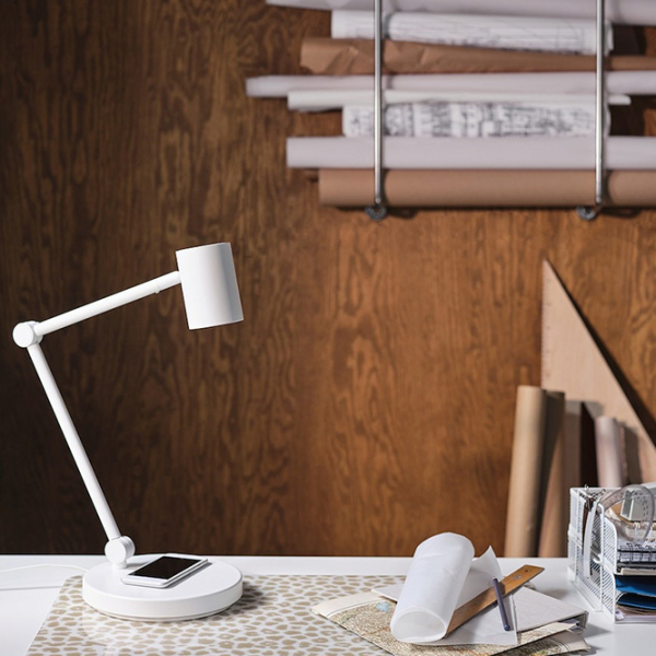 Настольная лампа Ikea Nymane Белый От сети photo 6