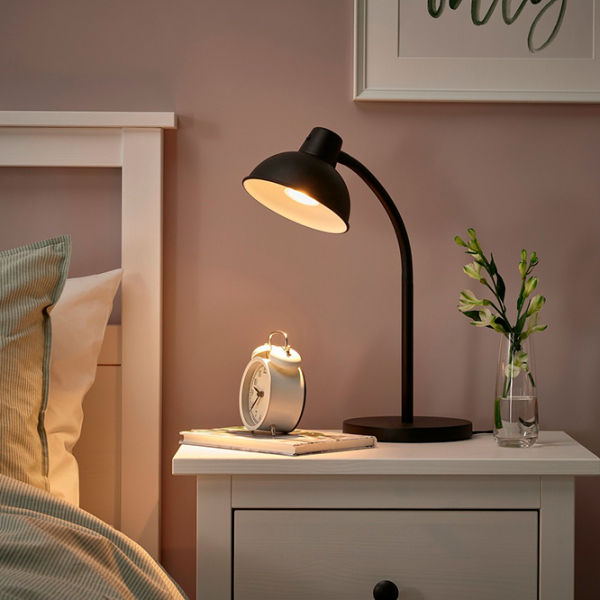 Lampă de masă Ikea Skurup Black Rețea photo 2