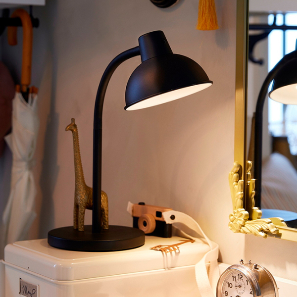 Lampă de masă Ikea Skurup Black Rețea photo 4