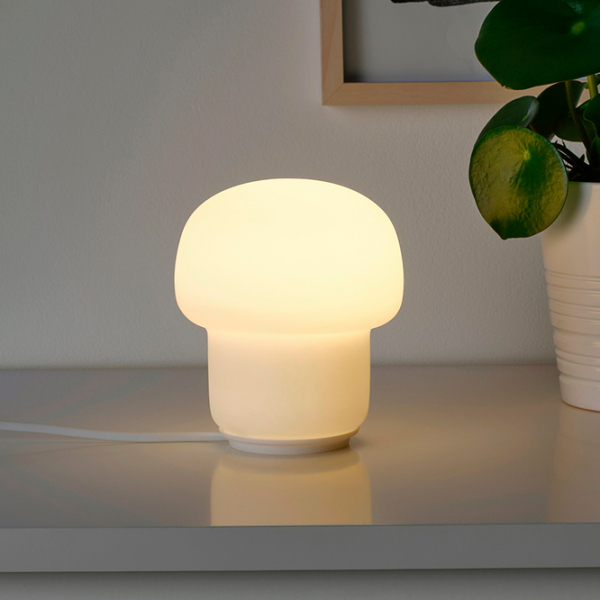 Lampă de masă Ikea Tokabo Milky Rețea photo 4