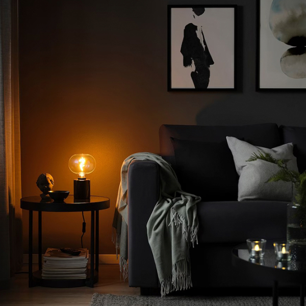 Lampă de masă Ikea Markfrost/Molnart Black Rețea photo 5