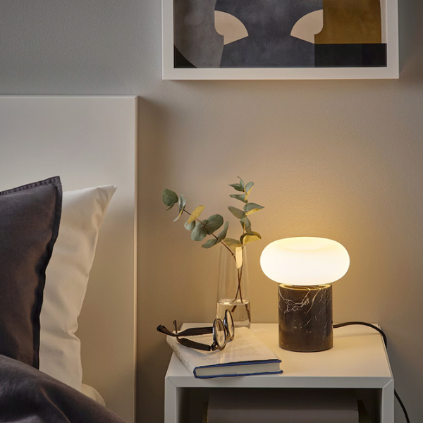 Lampă de masă Ikea Markfrost/Molnart Black Rețea photo 5