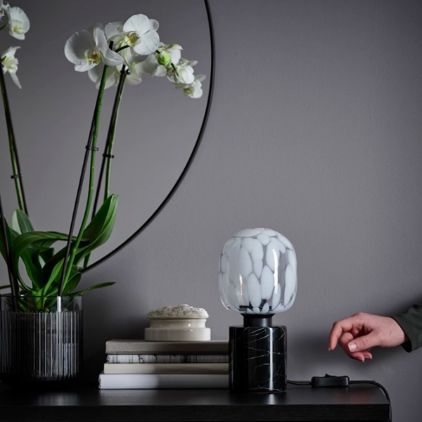Lampă de masă Ikea Markfrost/Molnart Black Rețea photo 3