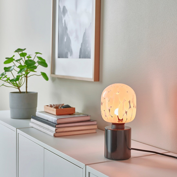 Lampă de masă Ikea Markfrost/Molnart Black Rețea photo 6