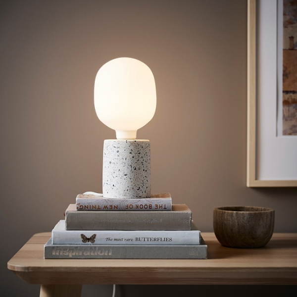 Lampă de masă Ikea Lerskiffer White Rețea photo 4