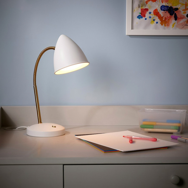 Настольная лампа Ikea Isnalen Белый От сети photo 2