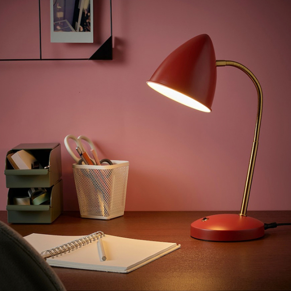 Lampă de masă Ikea Isnalen Red Rețea photo 6