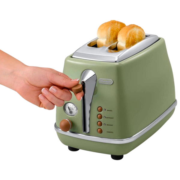 Toster DeLonghi CTOV 2103 GR Olive Green 900 W, Numărul de grade de prăjire: 6 photo 4