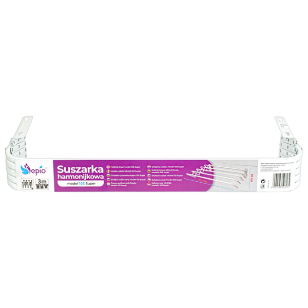 Uscător de rufe Sepio 103 White Lungimea firului de rufe: 4 m photo 7