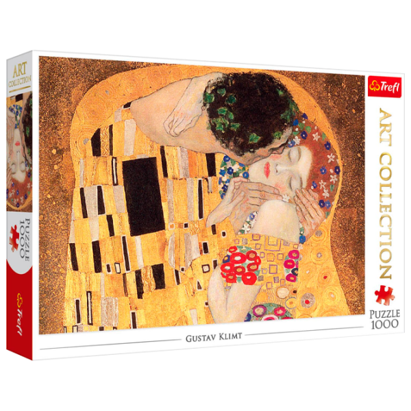 Puzzle 2D Trefl The Kiss (10559) Numărul de piese: 1000, Vârsta recomandată: 12+ photo 1