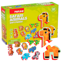 Puzzle 2D Puedo Safari Animals (K1931) Numărul de piese: 18, Vârsta recomandată: 3+