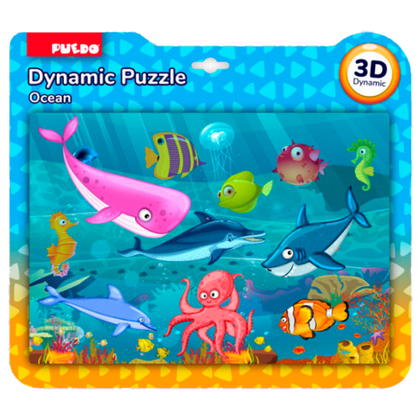 Пазл 3D Puedo Dynamic Puzzle (B2216) Количество деталей: 17, Рекомендуемый возраст: 3+ photo 3