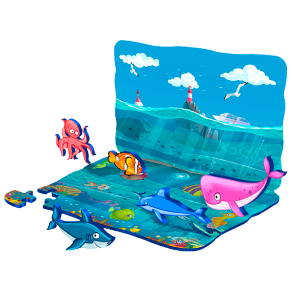 Пазл 3D Puedo Dynamic Puzzle (B2216) Количество деталей: 17, Рекомендуемый возраст: 3+ photo 4