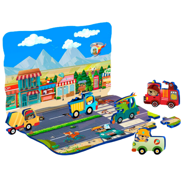 Пазл 3D Puedo Dynamic Puzzle (B2216) Количество деталей: 17, Рекомендуемый возраст: 3+ photo 5