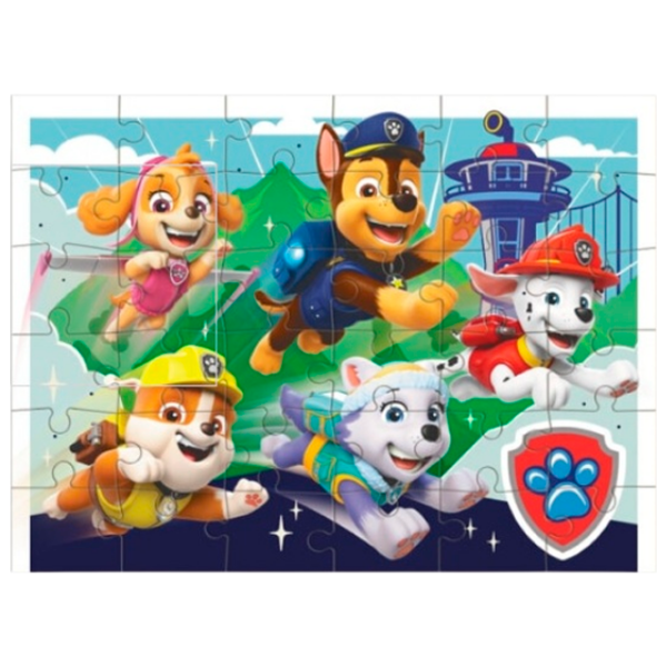 Puzzle 2D DoDo Paw Patrol 2in1 (200561) Numărul de piese: 60, Vârsta recomandată: 3+ photo 1