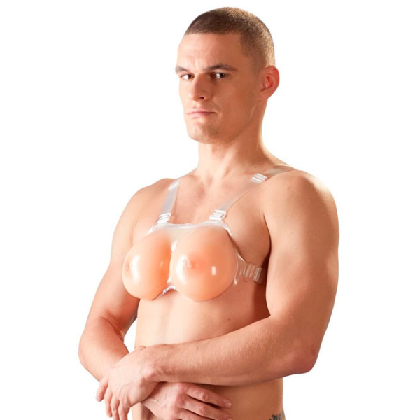 Sutien cu sâni Cottelli Silicone Breasts with Straps Light skin  photo 6