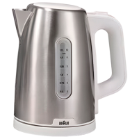 Ceainic electric Braun WK1500WH White 2200 W, 1.7l, Material interior: Inox