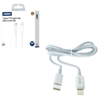 Кабель для телефона Jellico B1 USB Type-C / Lightning Белый 