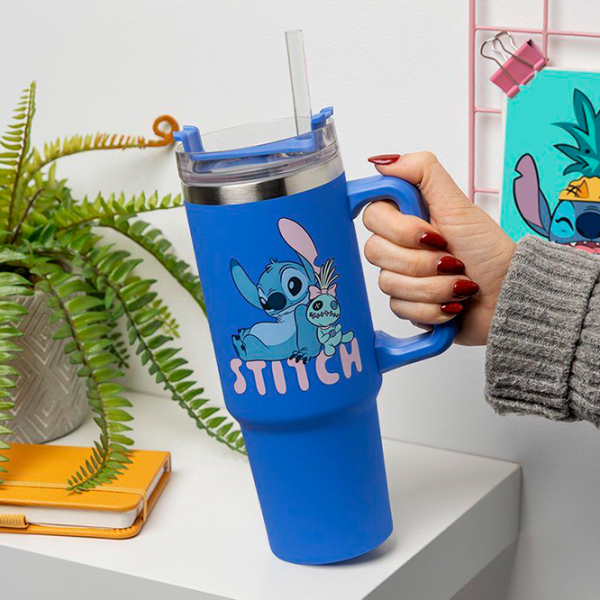 Sticlă pentru apă Paladone Stitch Blue 0.9l photo 2