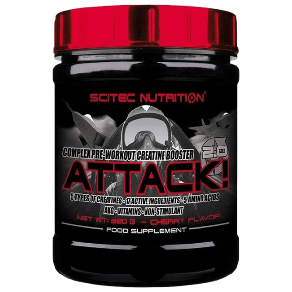 Complexe preantrenament Scitec Nutrition Attack 2.0 () 320 g photo 1