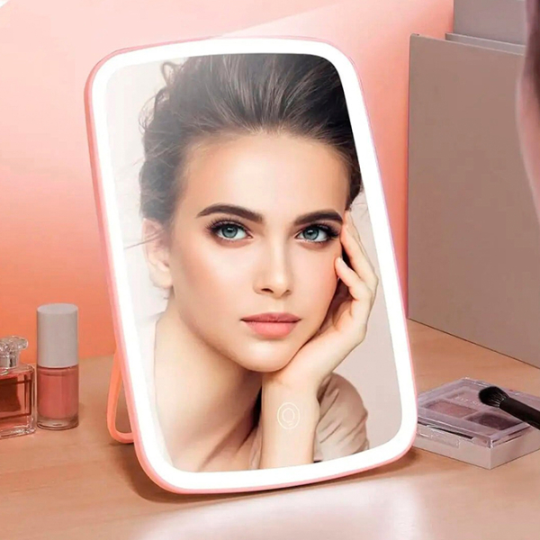 Oglindă de machiaj Jordan Judy NV505 White Pink  photo 5