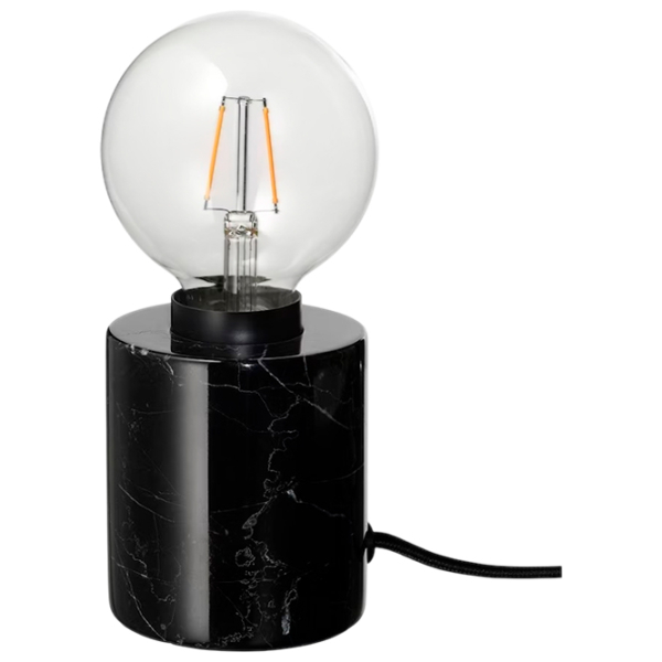 Lampă de masă Ikea Markfrost/Lunnom Black Rețea photo 2