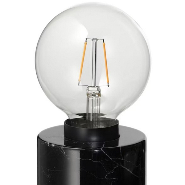 Lampă de masă Ikea Markfrost/Lunnom Black Rețea photo 3